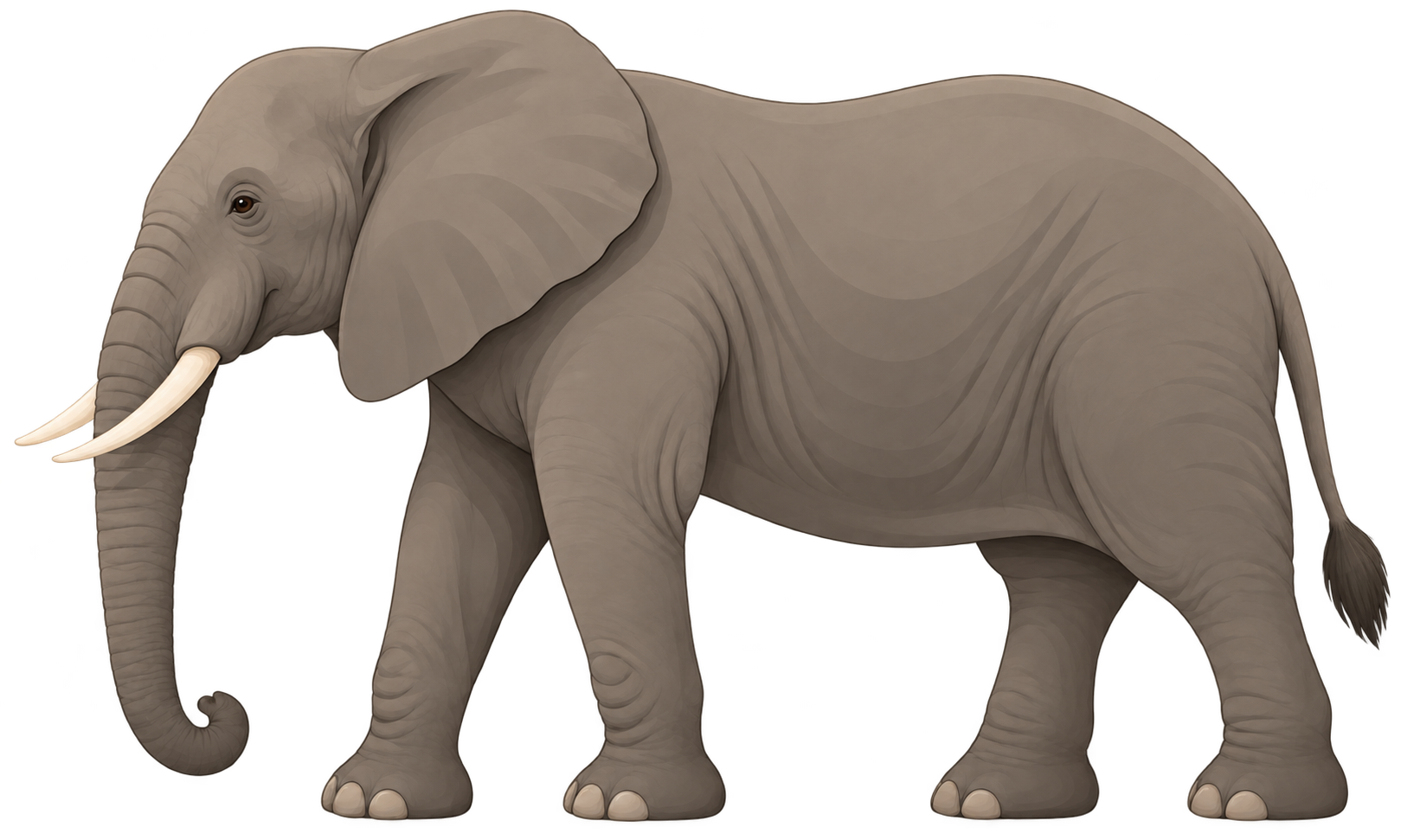 African elephant, used for the length comparison