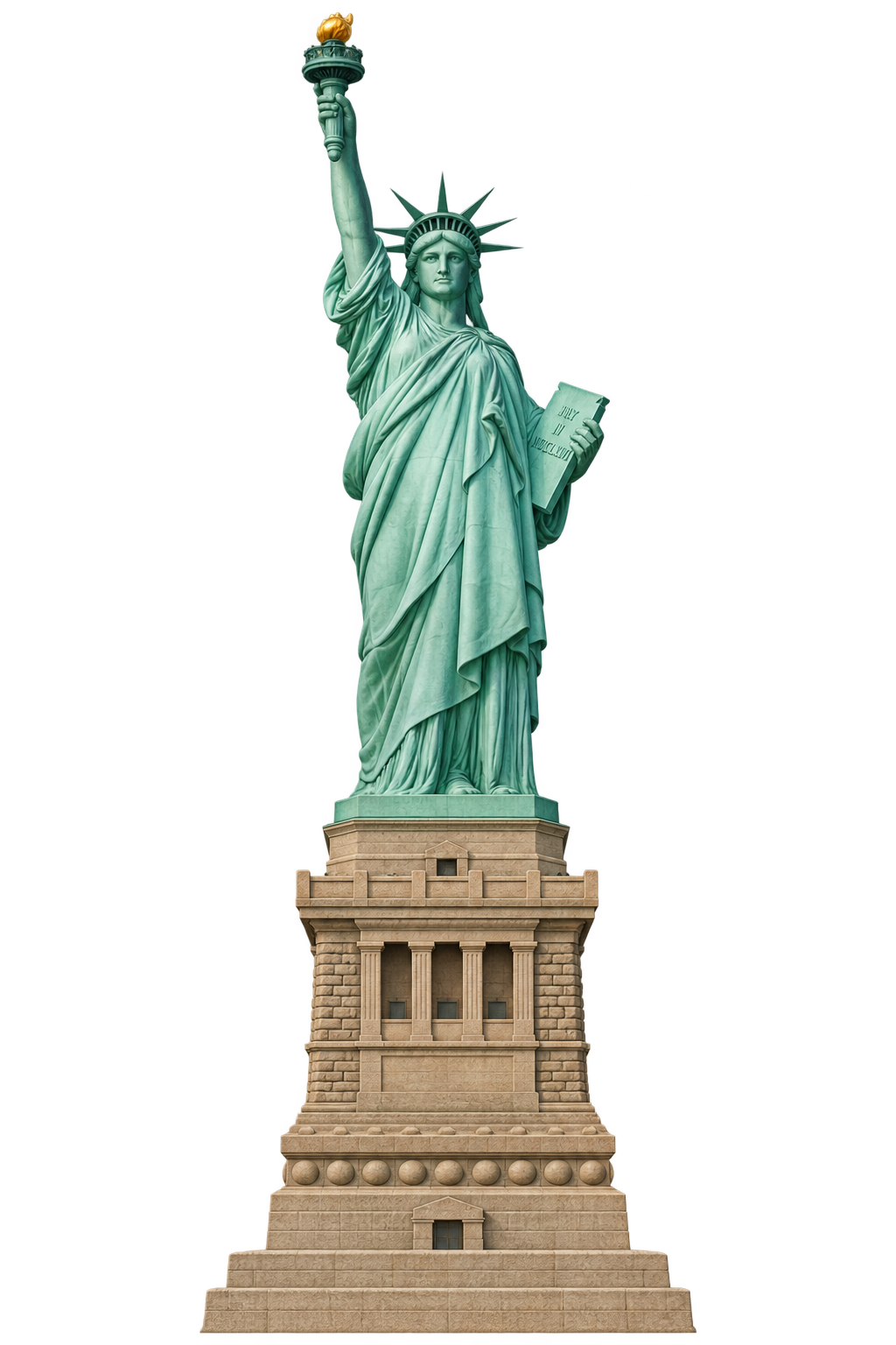 Statue of Liberty, estimated height relative to the Airbus A380