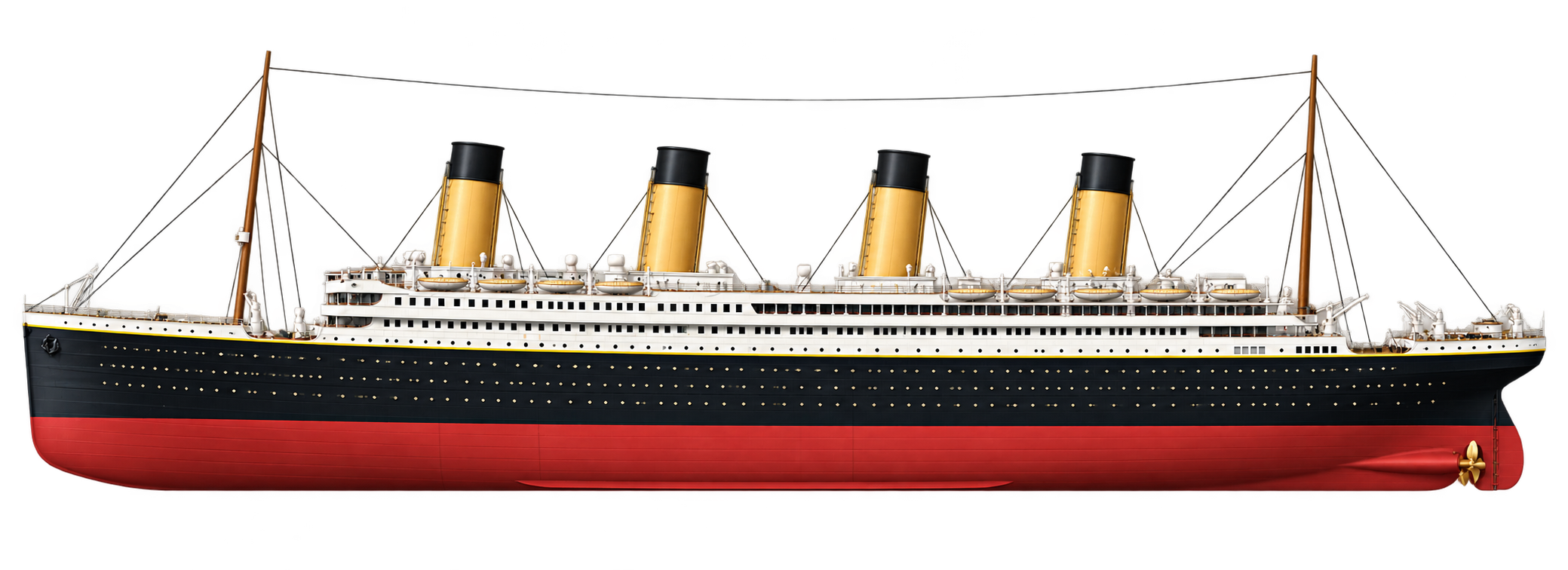 RMS Titanic, porównanie: długość